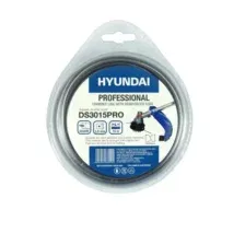 Леска для триммера HYUNDAI Pro квадрат 3.0 мм 15 м