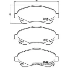 Тормозные колодки Brembo P83046