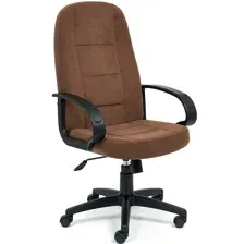 Офисное кресло TetChair СН-747 (флок, коричневый)