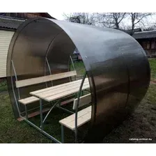 Беседка Велес Пион (3м, молочный)