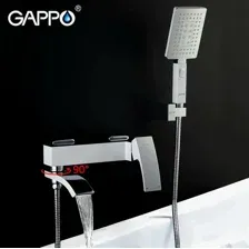 Смеситель для ванны Gappo G3207-8, Белый-Хром