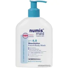 Гель Numis med Гель очищающий для лица и тела pH5.5 для чувствит. кожи с пантенолом 200 мл