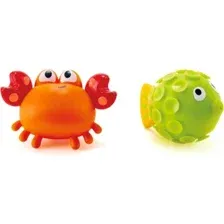 Набор игрушек для ванной Hape Игрушка брызгалки Рыбка и краб E0208-HP