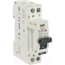Дифференциальный автомат IEK AR-B06S-1N-C20C030