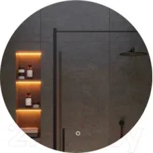 Зеркало Emze Led D70 / LED.70.70.4K (c подсветкой)