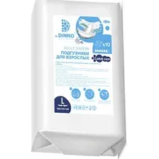 Подгузники для взрослых Dr.DINNO Standart Plus, L, 10 шт