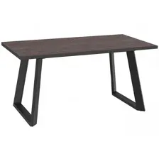 Стол обеденный DikLine ZL140 Black, хромикс бронза