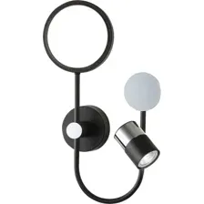 Бра Ambrella light LineTech FL51601/3 BK/CH (черный/хром)