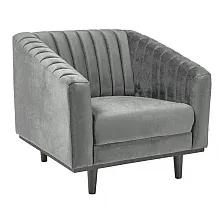 Кресло мягкое Signal Asprey 1 Velvet (Bluvel14 серый)