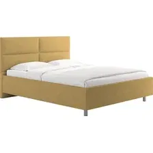 Кровать Сонум Omega 160x200 (замша горчичный)