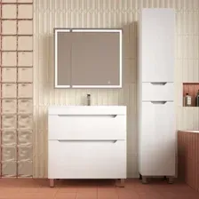 Тумба под умывальник Symbolite Остин 80 Plus 2 ящика (белый)
