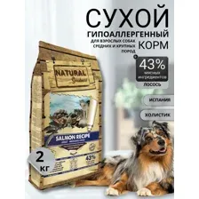 Сухой корм для собак Natural Greatness Salmon Recipe 2 кг