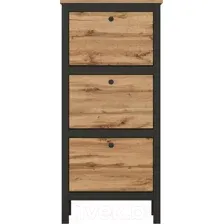 Тумба для обуви Black Red White Loft SFB3B/50 (дуб вотан/черный)