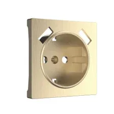 Накладка для розетки USB шампань рифленый Werkel