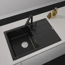 Мойка ZORG Rock 78 PREMIUM black metallic
