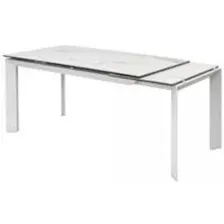 Обеденный стол M-City Cremona 140 High Gloss Statuario / DECDF501THGSTATWHT140