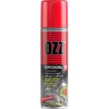 Аэрозоль от насекомых OZZ Extreme от комаров, клещей, мошек, оводов и слепней (150мл)
