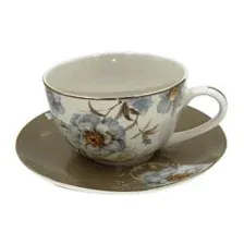 Чашка с блюдцем из фарфора DomiNado YBD250-685