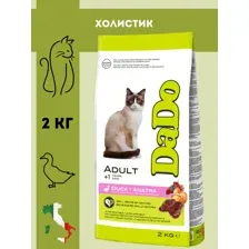 Сухой корм для кошек Dado с уткой 2 кг