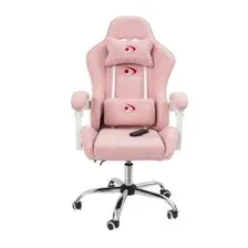 Кресло вибромассажное Calviano Nero pink plush