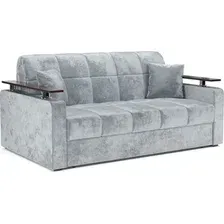 Диван Мебель-АРС Аккордеон Бакли НПБ 140x200 (велюр серый Plush OWV-11)