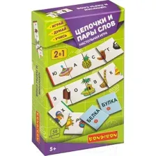Настольная игра Bondibon Цепочки и пары слов / ВВ4875