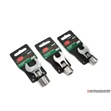 RockFORCE - Ключ рожковый съемный с шарниром 16мм 3/8", на пластиковом держателе / RF-751316AF