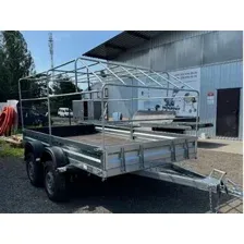Двухосный прицеп AvtoS A35U2B (3500x1500x300, R16, ресс. AL-KO, тент 1200мм)