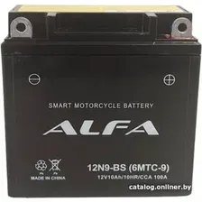 Мотоциклетный аккумулятор ALFA 12N9-BS (10 А·ч)