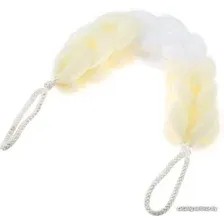 Мочалка Dewal Beauty BCS-80 (белый/желтый)