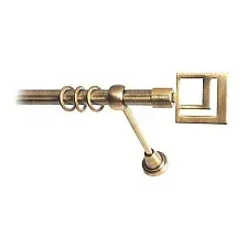 Карниз для штор Lm Decor Квадро 179 1р гладкий (антик, 3.2м)