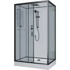 Душевая кабина Niagara NG-6912-01QL Black 120x80x210 (тонированное стекло)