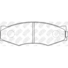 Тормозные колодки дисковые передняя ось NIBK PN2105