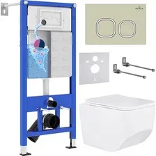 Инсталляция с унитазом подвесным Roxen StounFix Dual Fresh 966532