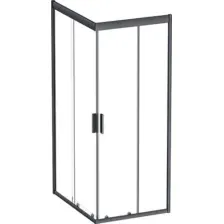Душевой уголок AM.PM Gem S 100x80 W93G-404-100280-BT (черный матовый/прозрачное стекло)