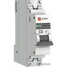 Выключатель автоматический EKF PROxima 1P 4А (C) 6кА ВА 47-63 DC mcb4763-DC-1-04C-pro