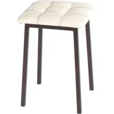 Табурет AMC Comfort 7.23 (кожзам, слоновая кость/коричневый)