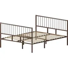 Кровать Домаклево Металика В4+В4 160х200 (коричневый)