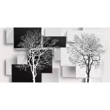 Фотообои листовые Citydecor Дерево 3D Инь-янь (300x150)