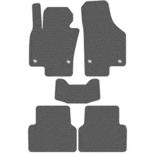 Комплект ковриков для авто Alicosta Volkswagen Tiguan I (suv / NF) 2006 - 2017 (серый, ромб)