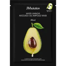 Маска для лица Jmsolution Water Luminous Avocado Oil Ampoule Mask Black, питательная, 35 мл
