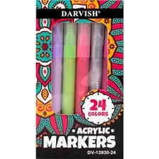 Маркеры Darvish акриловые, DV-13930-24, 24 цвета