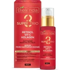 Сыворотка для лица Bielenda Super Trio Retinol+Vit C+Kolagen Против морщин (30мл)