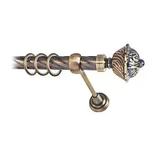 Карниз для штор Lm Decor Империя 168 1р витой 25мм (антик, 2.4м)