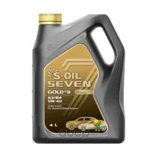 Моторное масло S-OIL SEVEN GOLD №9 A3/B4 5W-30, 4л / E107773