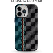 Чехол-накладка Luxo Пути сошлись J217 для Apple iPhone 14 Pro Max (хаки/бирюзовый)
