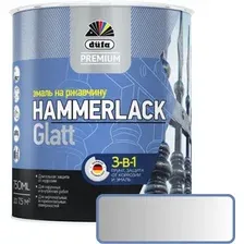 Эмаль Dufa Hammerlack на ржавчину гладкая RAL9006 (750 мл, серебристый)