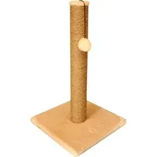Когтеточка Cat House Столбик 60 (хлопок бежевый)