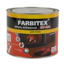 Эмаль Farbitex ПФ-266 (1.8кг, желто-коричневый)
