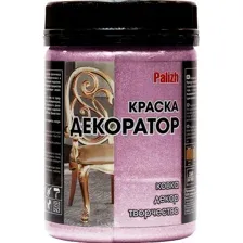 Акриловая краска Palizh Декоратор, розовый металлик, 250 г